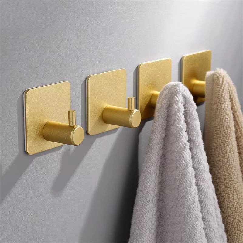 Modern Aluminum Wall Hangar Towel Hooks 4 piece