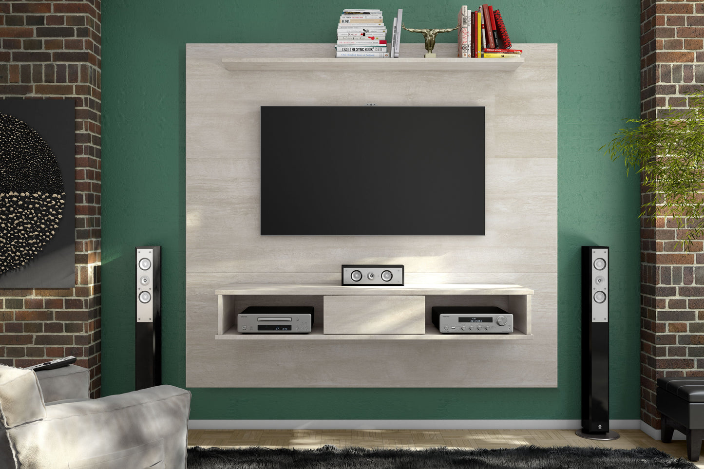 Omaha 2-Shelf Tv-Board (Up to 70Inch Tvs)