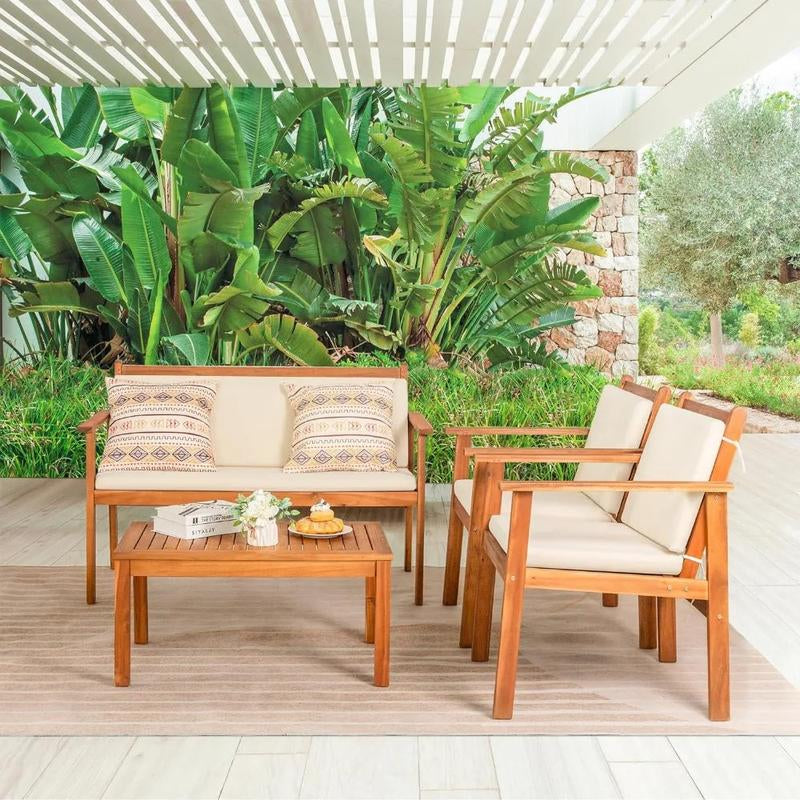 Cabana Outdoor Patio Furniture Set - 4pc